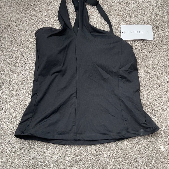 M3 - # 67 New With Tags Athleta Black Crossed Tankini, size Medium - Picture 5 of 9
